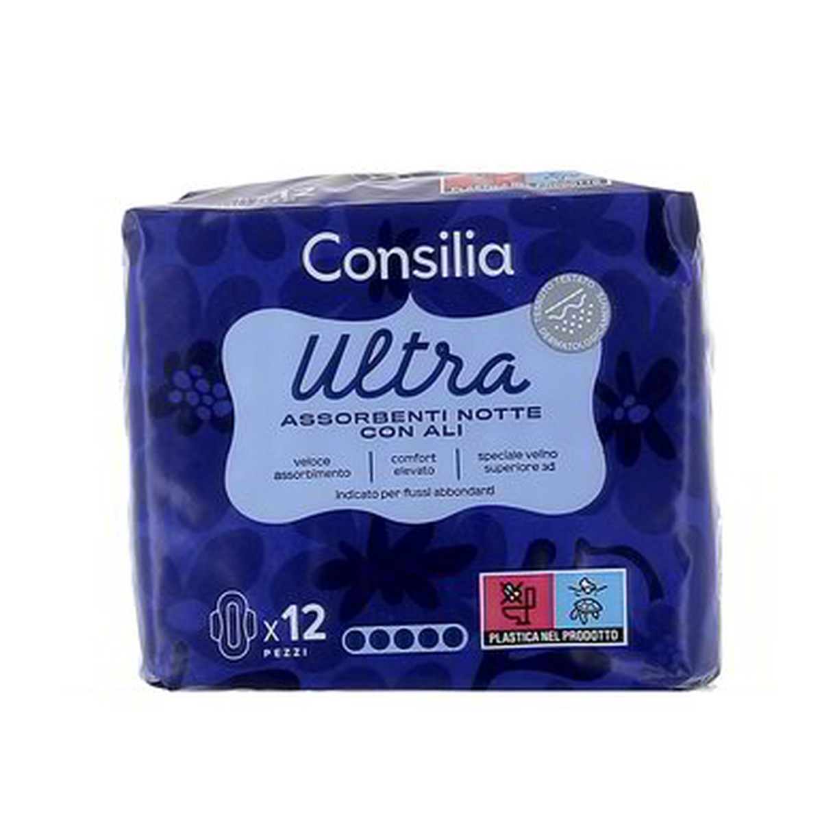 Consilia-Assorbenti-Ultra-Notte-con-Ali-x-12 Consilia Assorbenti Ultra Notte con Ali x 12 - immagine 1