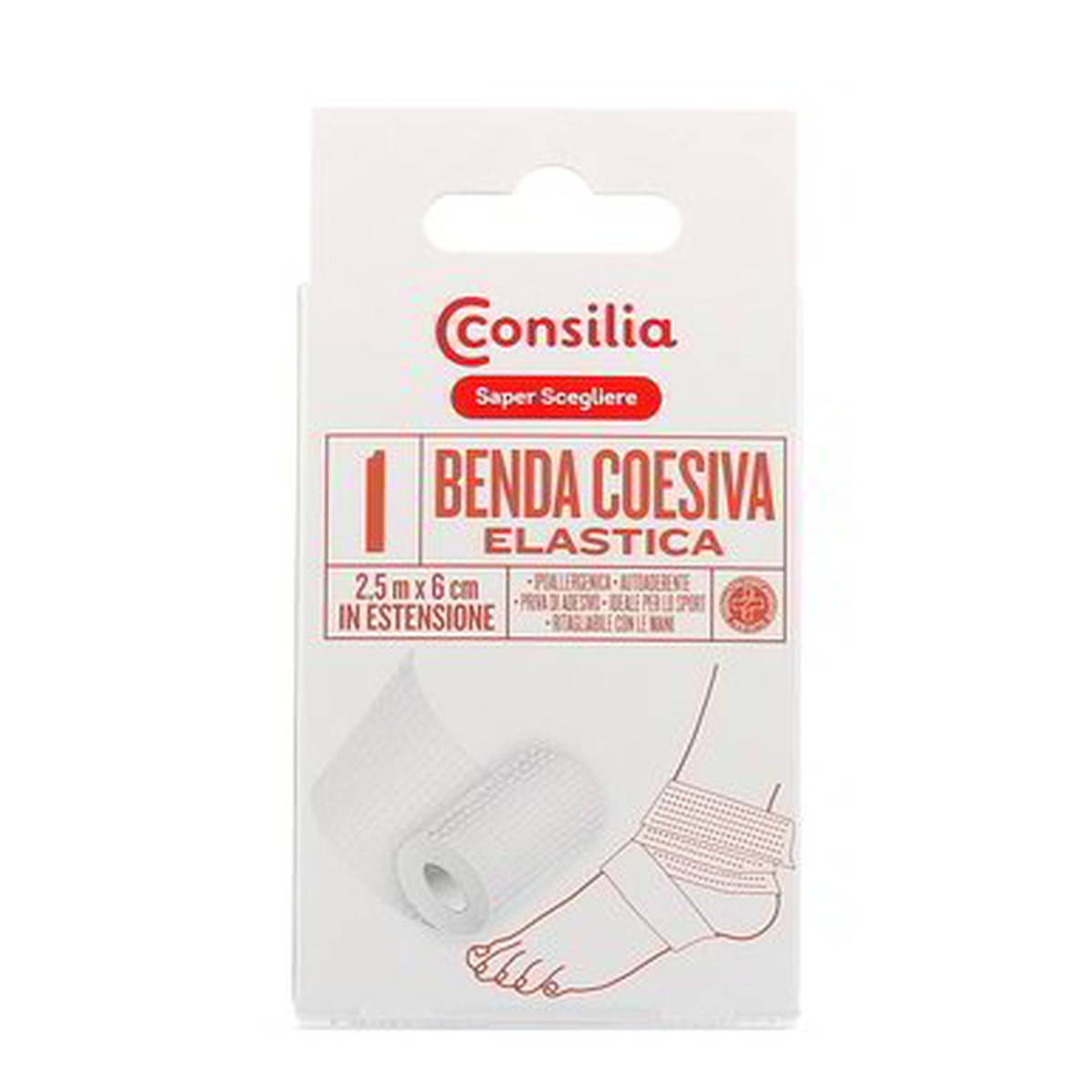 Consilia-Benda-Coesiva-Autoaderente Consilia Benda Coesiva Autoaderente - immagine 1