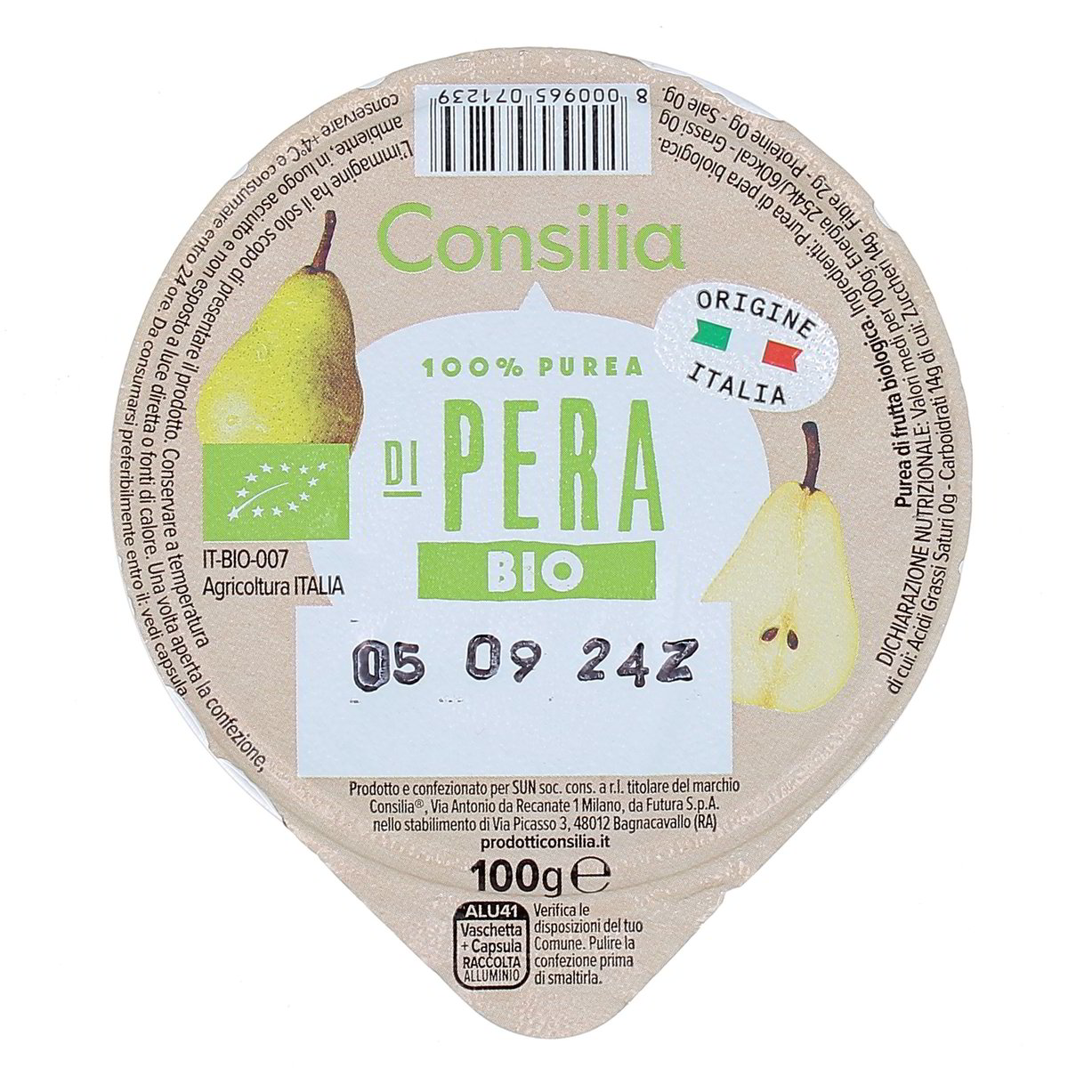 Consilia-Bio-Polpa-di-Pera-100-g Consilia Bio Polpa di Pera 100 g - immagine 1