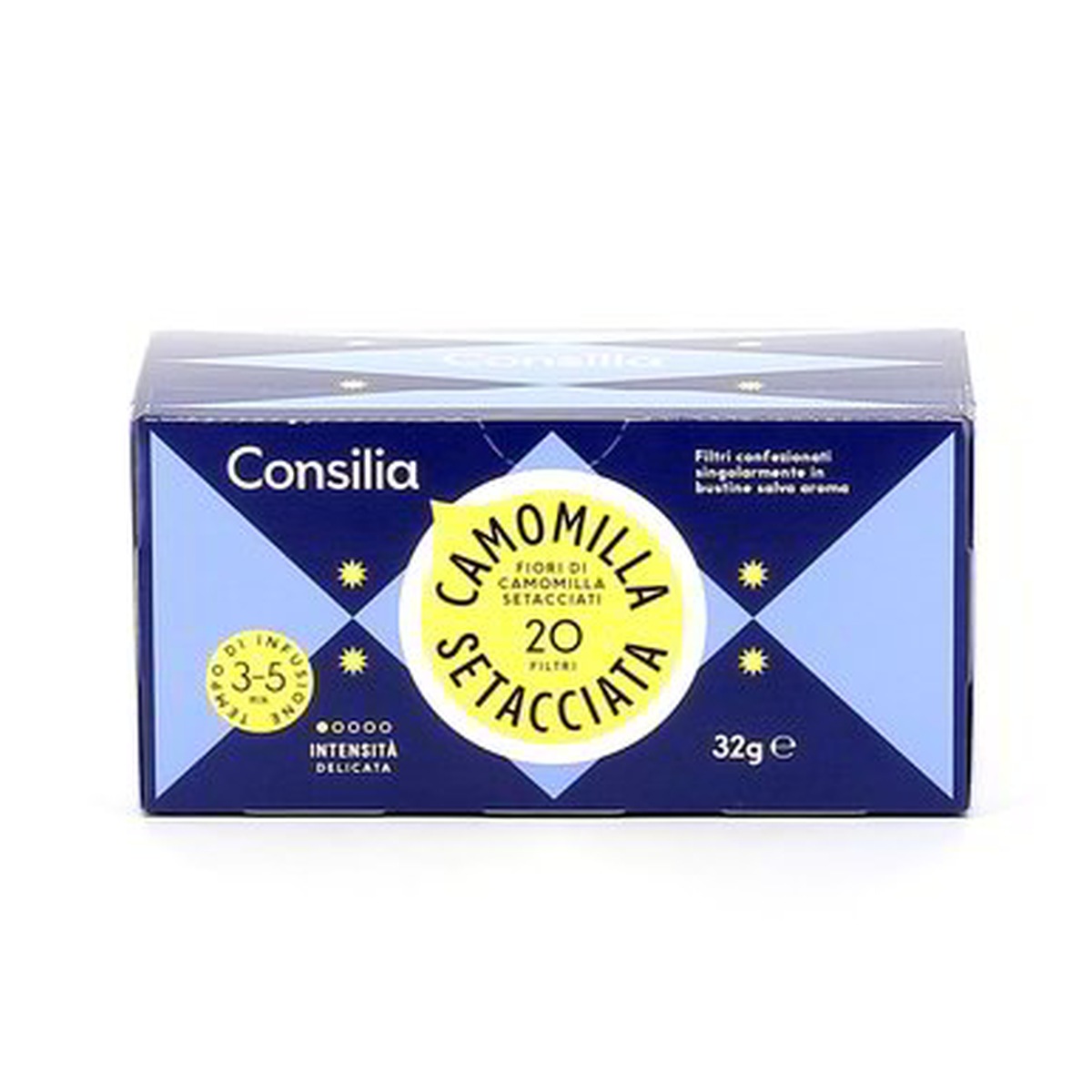 Consilia-Camomilla-Setacciata-20-Filtri Consilia Camomilla Setacciata 20 Filtri - immagine 1