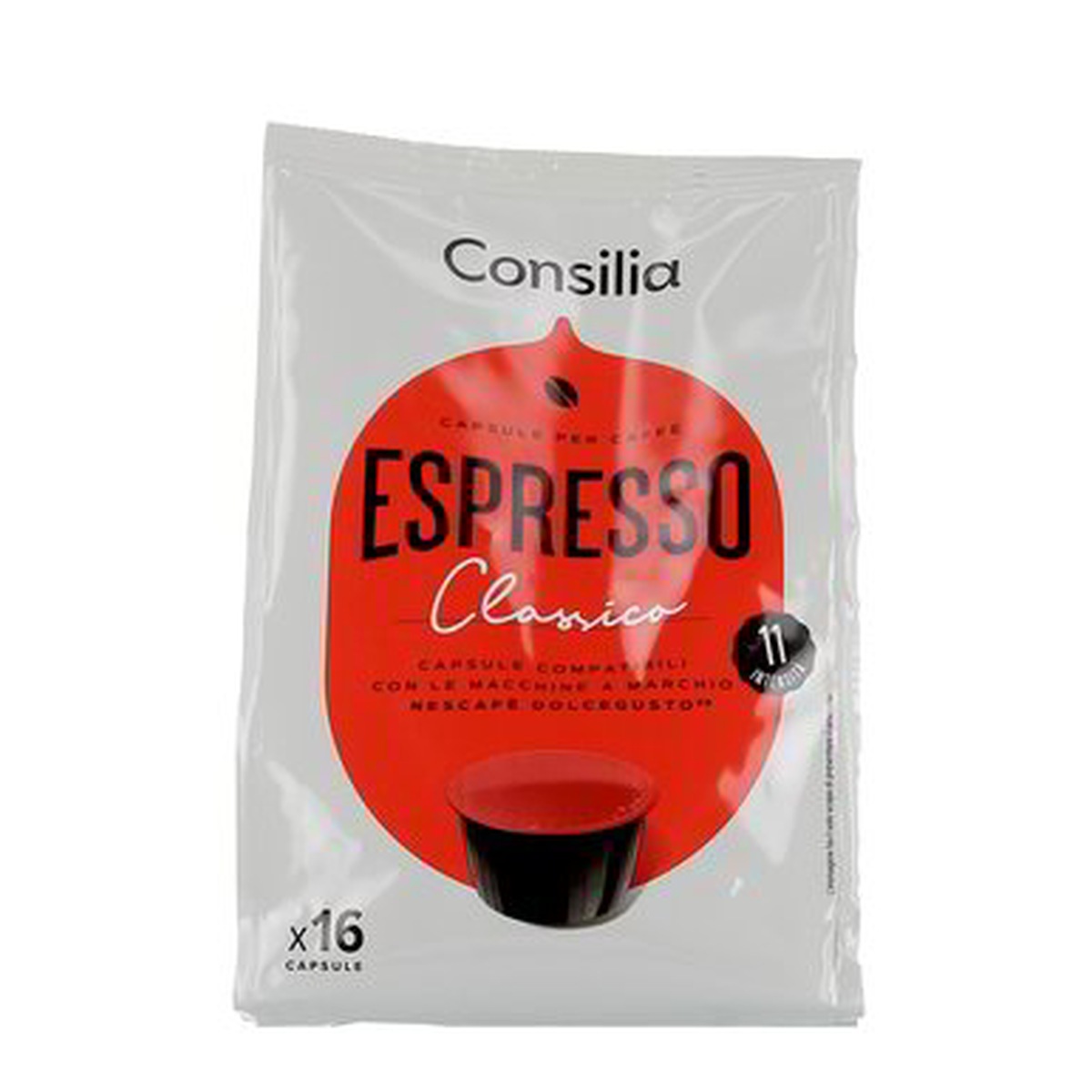 Consilia-Capsule-Compatibili-DG-Classico-x-16-112-g Consilia Capsule Compatibili DG Classico x 16 112 g - immagine 1