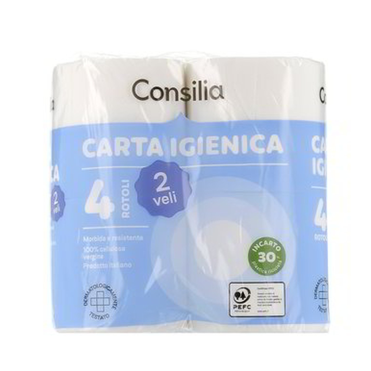 Consilia-Carta-Igienica-2-Veli-x-4 Consilia Carta Igienica 2 Veli x 4 - immagine 1