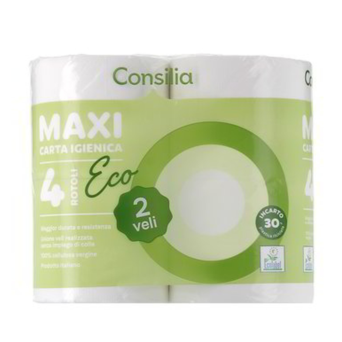 Consilia-Carta-Igienica-Maxi-2-Veli-x-4-Rotoli Consilia Carta Igienica Maxi 2 Veli x 4 Rotoli - immagine 1