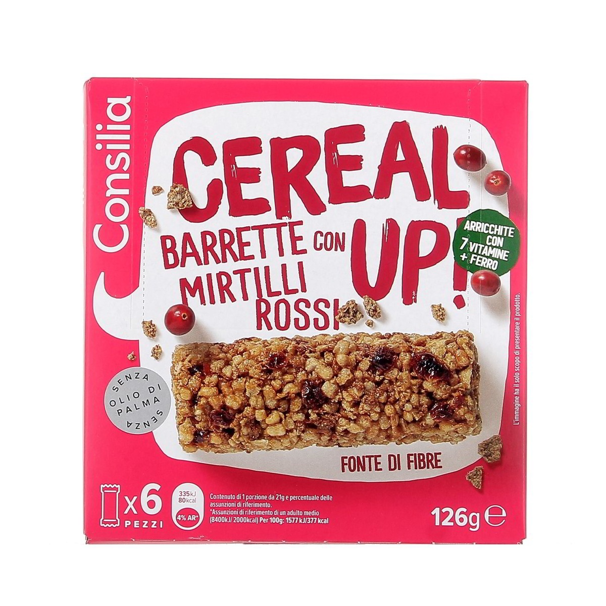 Consilia-Cereal-Up-Barretta-Mirtilli-126-g Consilia Cereal Up Barretta Mirtilli 126 g - immagine 1