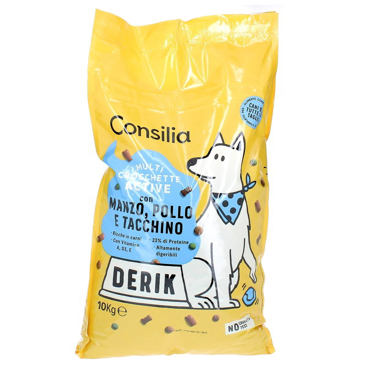 Consilia-Derik-Crocchette-Manzo-Pollo-Tacchino-10-kg Consilia Derik Crocchette Manzo/Pollo/Tacchino 10 kg - immagine 1
