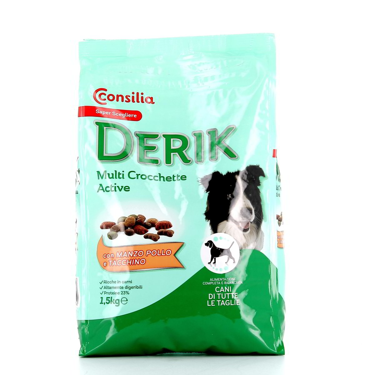 Consilia-Derik-Crocchette-Manzo-Pollo-Tacchino-15-kg Consilia Derik Crocchette Manzo/Pollo/Tacchino 1,5 kg - immagine 1