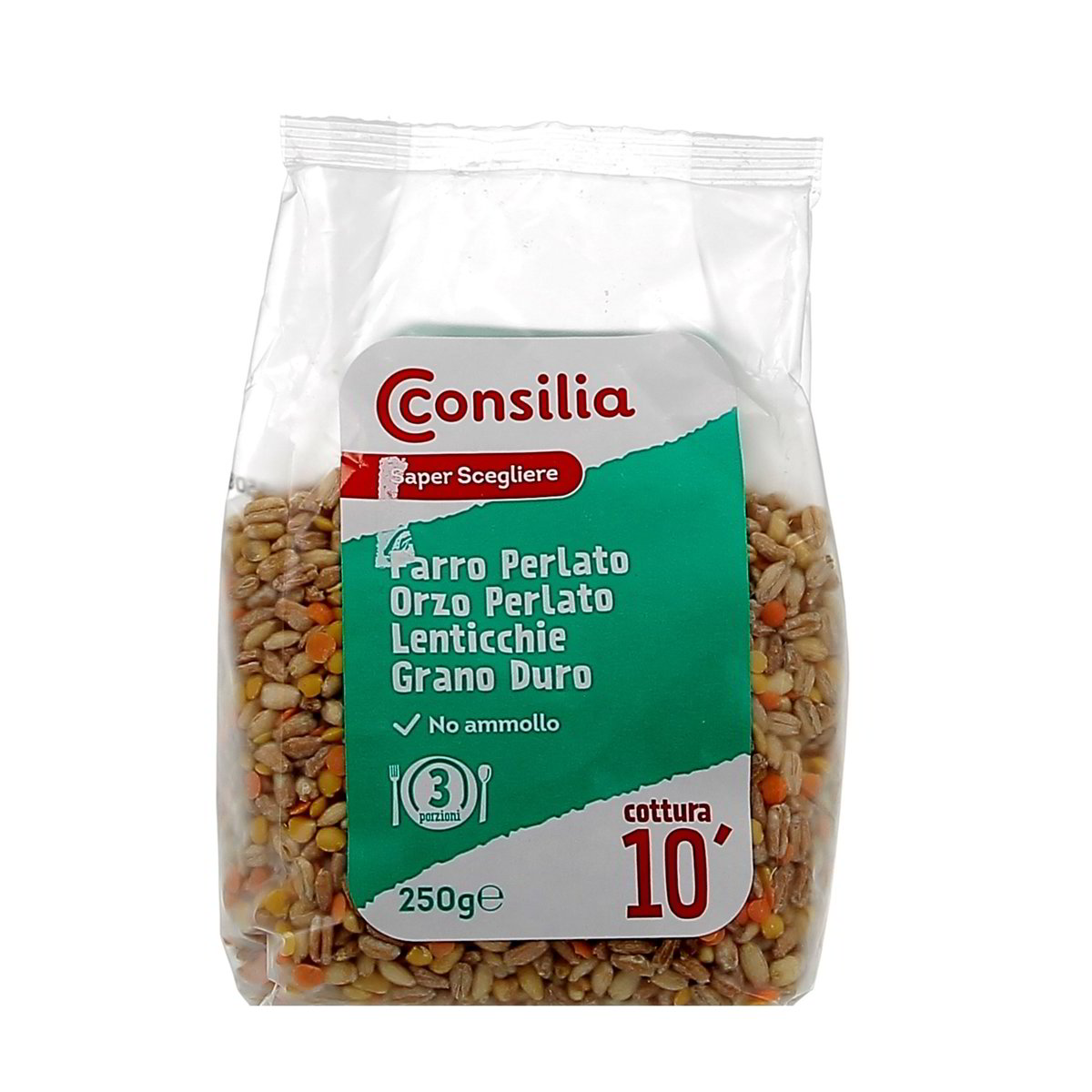 Consilia-Farro-Orzo-Lenticchie-Grano-250-g Consilia Farro Orzo Lenticchie Grano 250 g - immagine 1