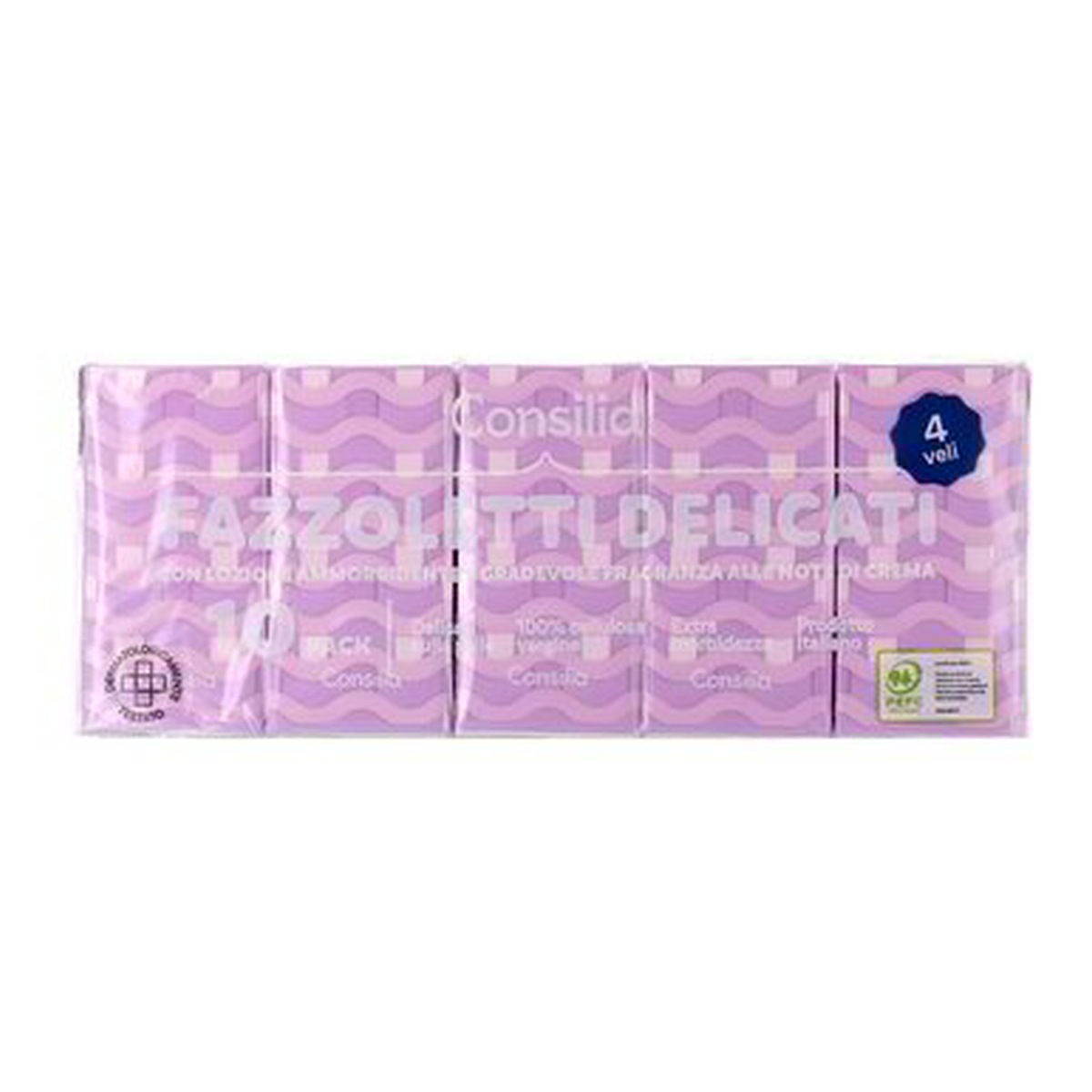 Consilia-Fazzoletti-Crema-Idratante-x-10 Consilia Fazzoletti Crema Idratante x 10 - immagine 1