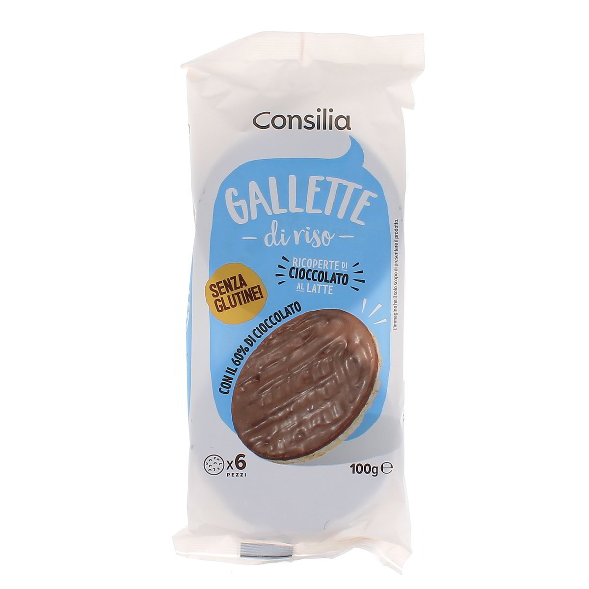Consilia-Gallette-di-Riso-Ricoperte-di-Cioccolato-al-Latte-100-g Consilia Gallette di Riso Ricoperte di Cioccolato al Latte 100 g - immagine 1