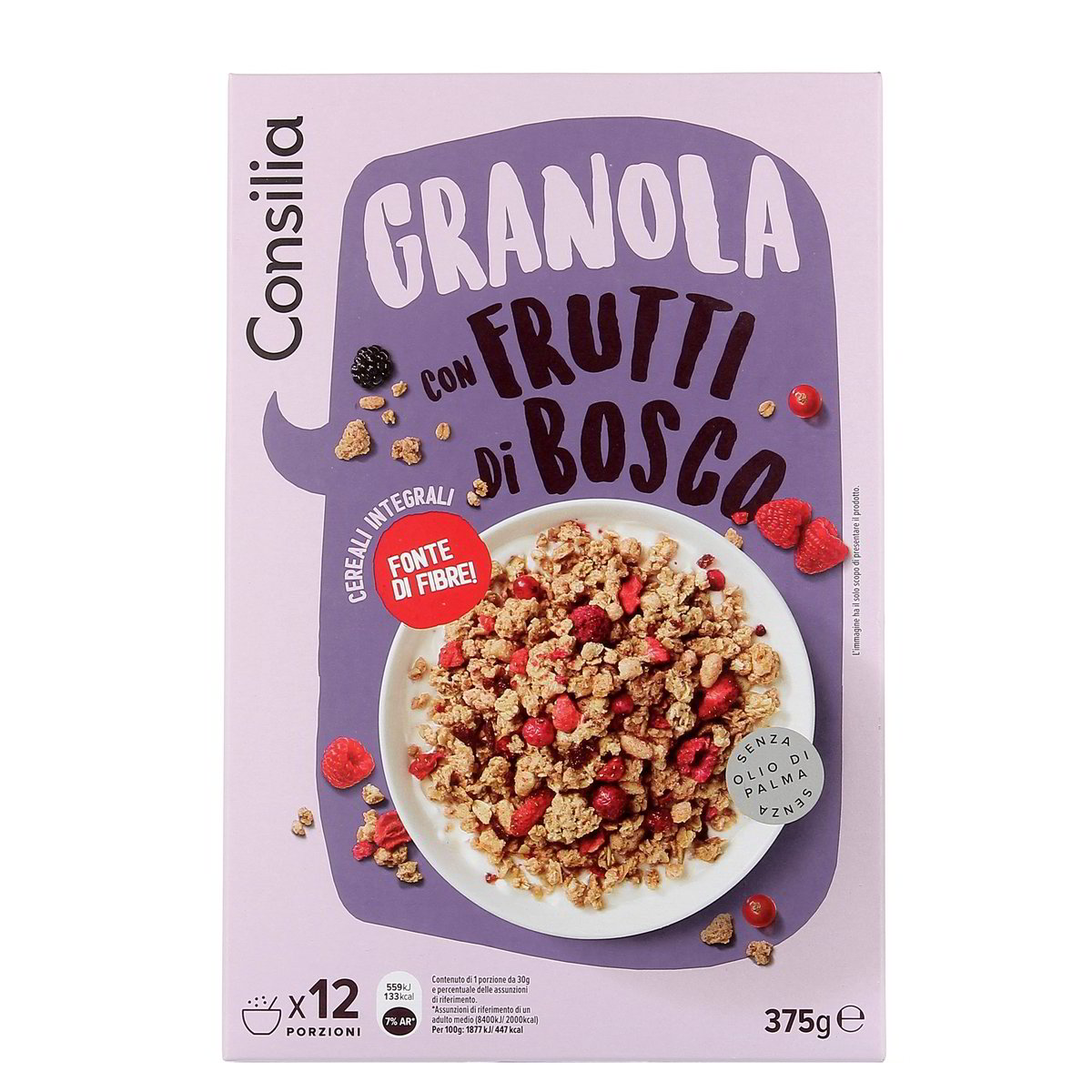 Consilia-Granola-ai-Frutti-di-Bosco-375-g Consilia Granola ai Frutti di Bosco 375 g - immagine 1