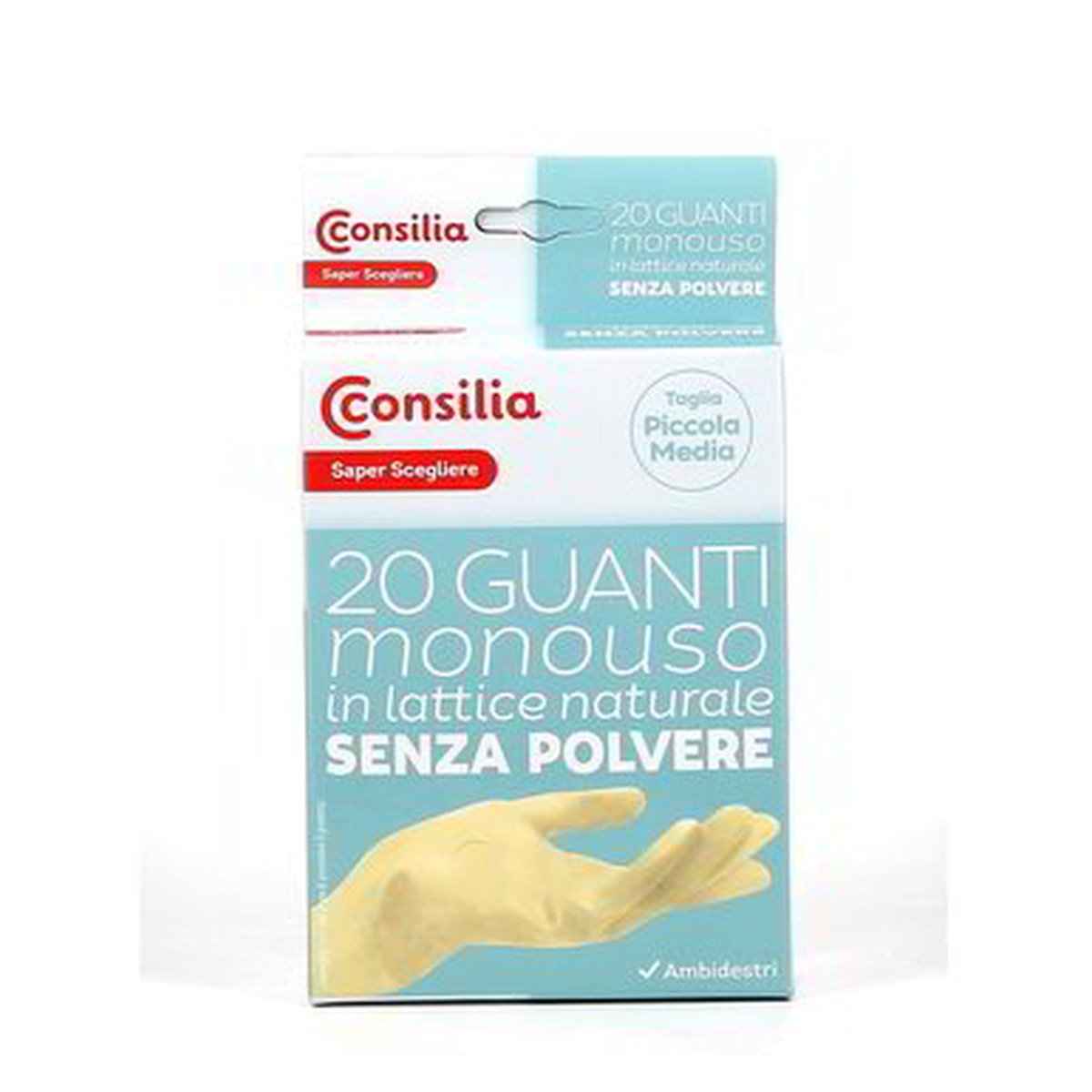 Consilia-Guanti-Monouso-Taglia-S-M-x-20 Consilia Guanti Monouso Taglia S/M x 20 - immagine 1