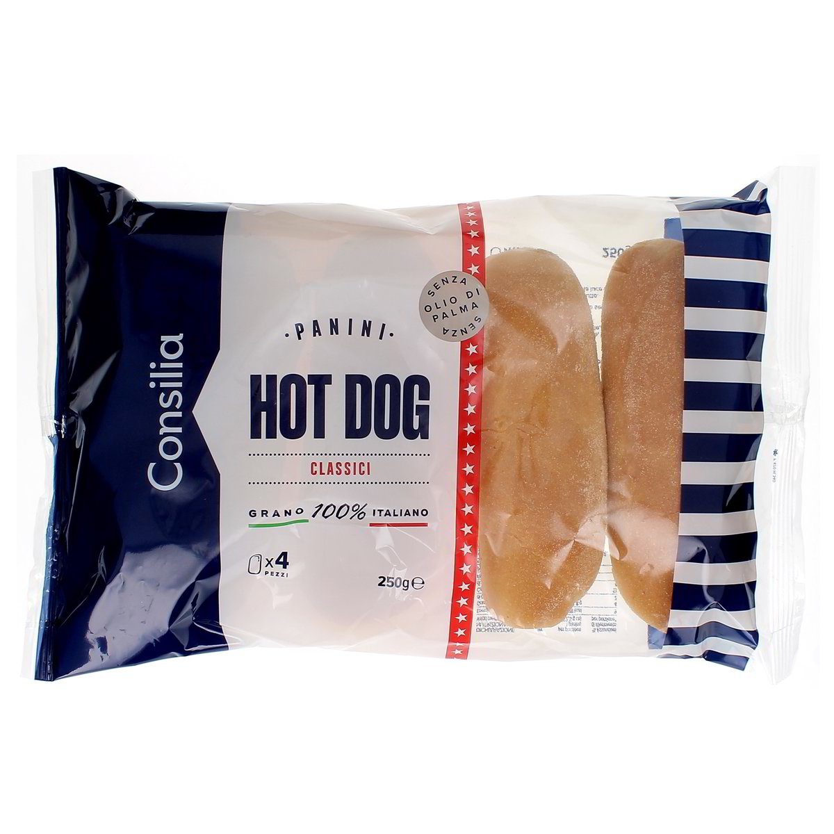 Consilia-Hot-Dog-Classico-x4-250-g Consilia Hot Dog Classico x4 250 g - immagine 1