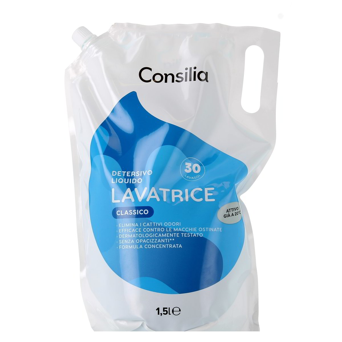 Consilia-Lavatrice-Liquido-Classico-30-Lavaggi-15-L Consilia Lavatrice Liquido Classico 30 Lavaggi 1,5 L - immagine 1