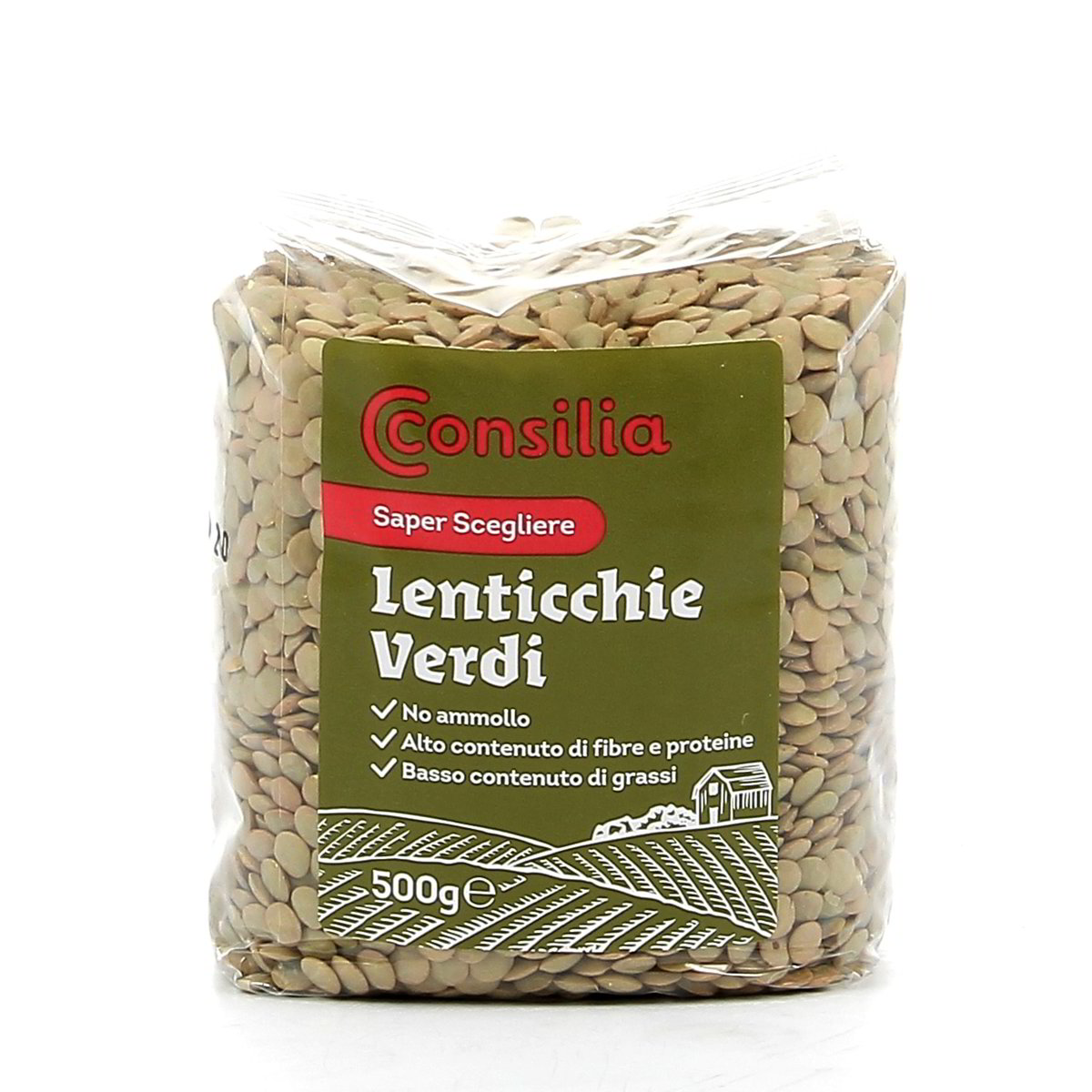 Consilia-Lenticchie-Verdi-500-g Consilia Lenticchie Verdi 500 g - immagine 1