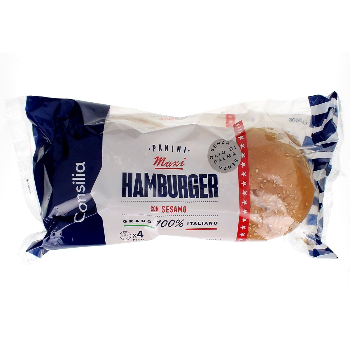 Consilia-Maxi-Hamburger-Senza-Conservanti-x4-300-g Consilia Maxi Hamburger Senza Conservanti x4 300 g - immagine 1