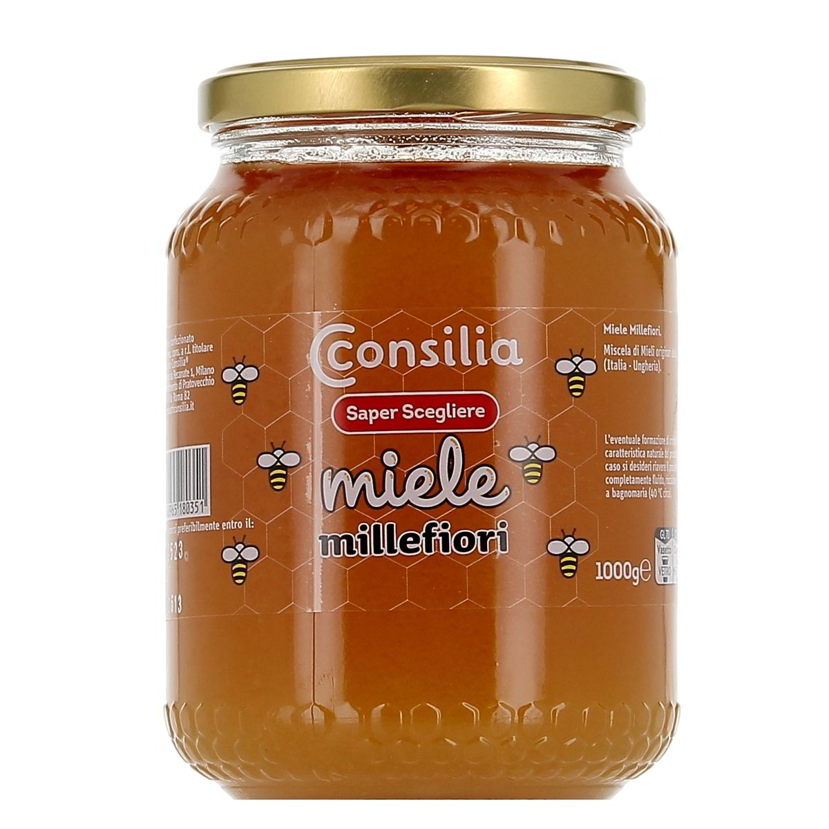 Consilia-Miele-millefiori-liquido-1000-g Consilia Miele millefiori liquido 1000 g - immagine 1