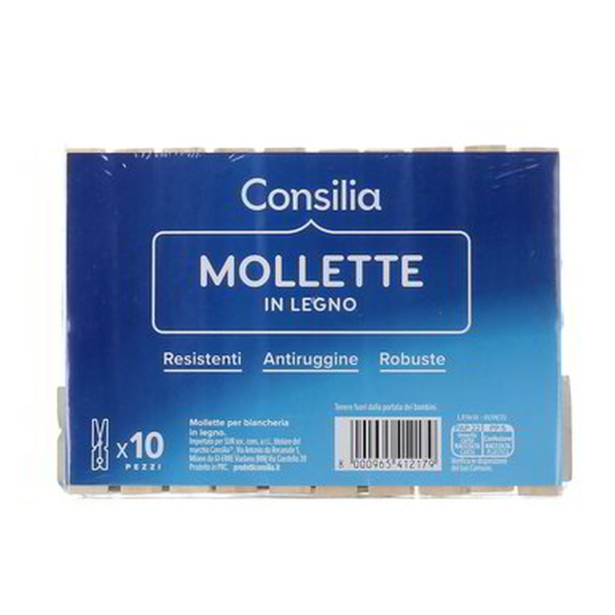 Consilia-Mollette-in-legno-x-10 Consilia Mollette in legno x 10 - immagine 1