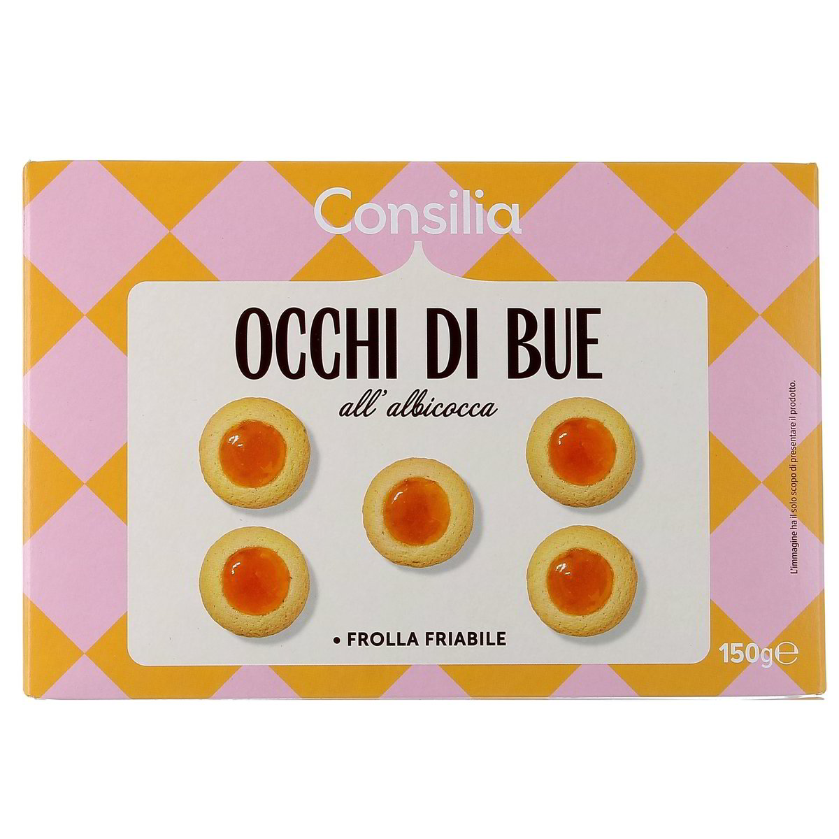 Consilia-Occhi-di-bue-albicocca-150-g Consilia Occhi di bue albicocca 150 g - immagine 1