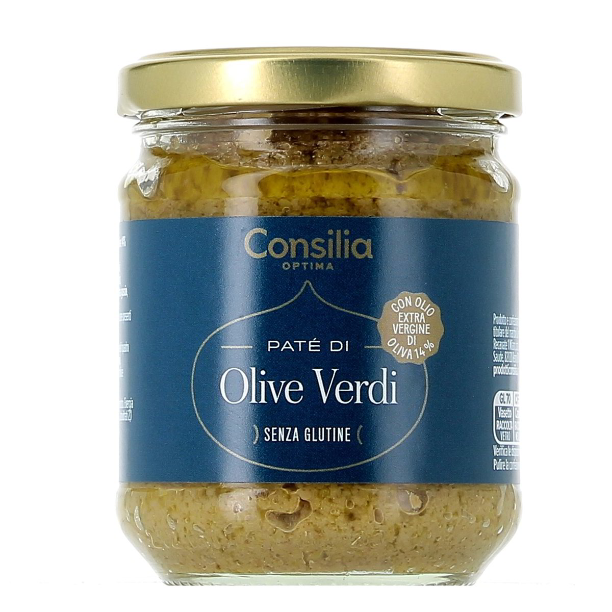 Consilia-Optima-Pate-Olive-Verdi-180-g Consilia Optima Paté Olive Verdi 180 g - immagine 1