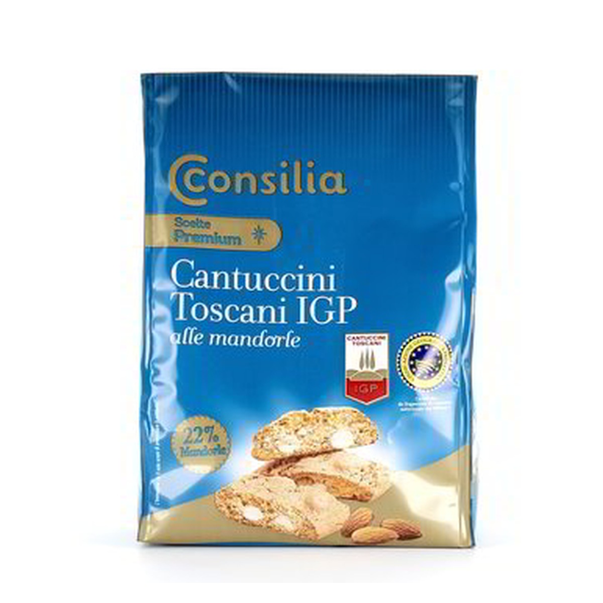 Consilia-Optima-cantucci-22-percento-mandorle-250-g Consilia Optima cantucci 22% mandorle 250 g - immagine 1