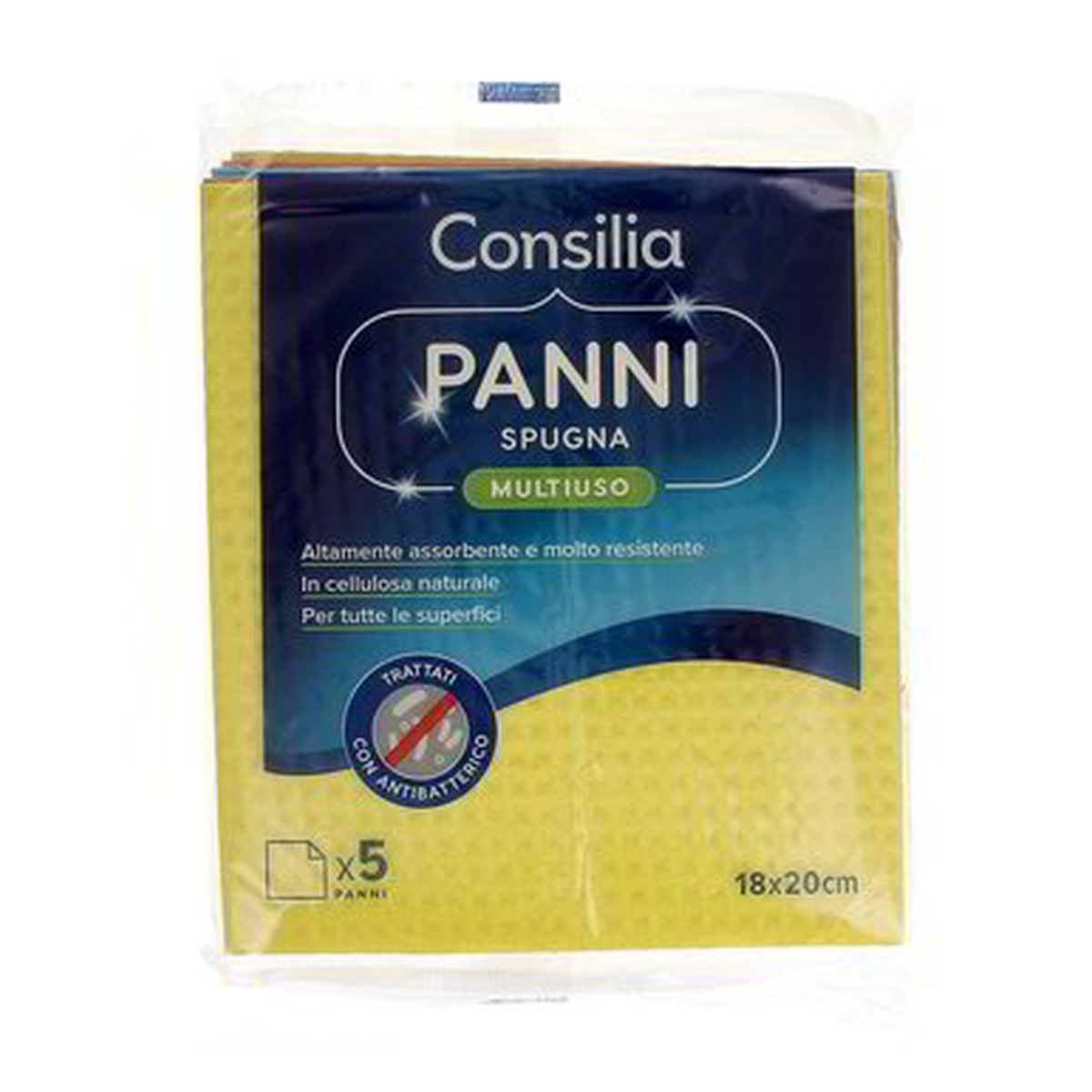 Consilia-Panno-Spugna-Multiuso-x5 Consilia Panno Spugna Multiuso x5 - immagine 1