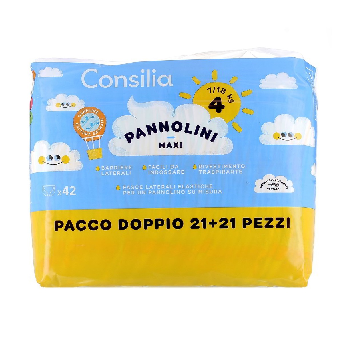 Consilia-Pannolini-Maxi-x42-kg-9-18 Consilia Pannolini Maxi x42 kg 9-18 - immagine 1