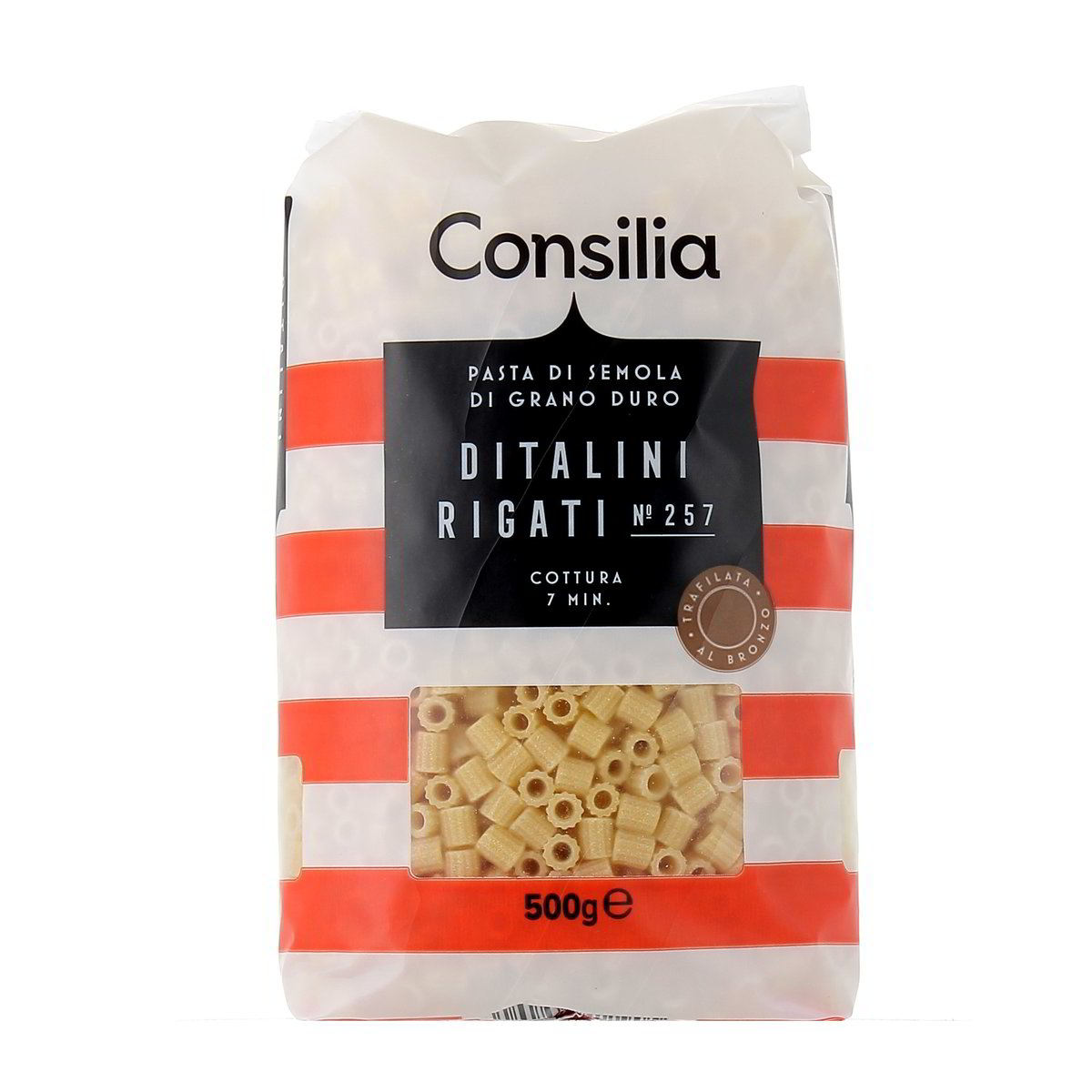Consilia-Pasta-Bronzo-Ditalini-Rigati-500-g Consilia Pasta Bronzo Ditalini Rigati 500 g - immagine 1