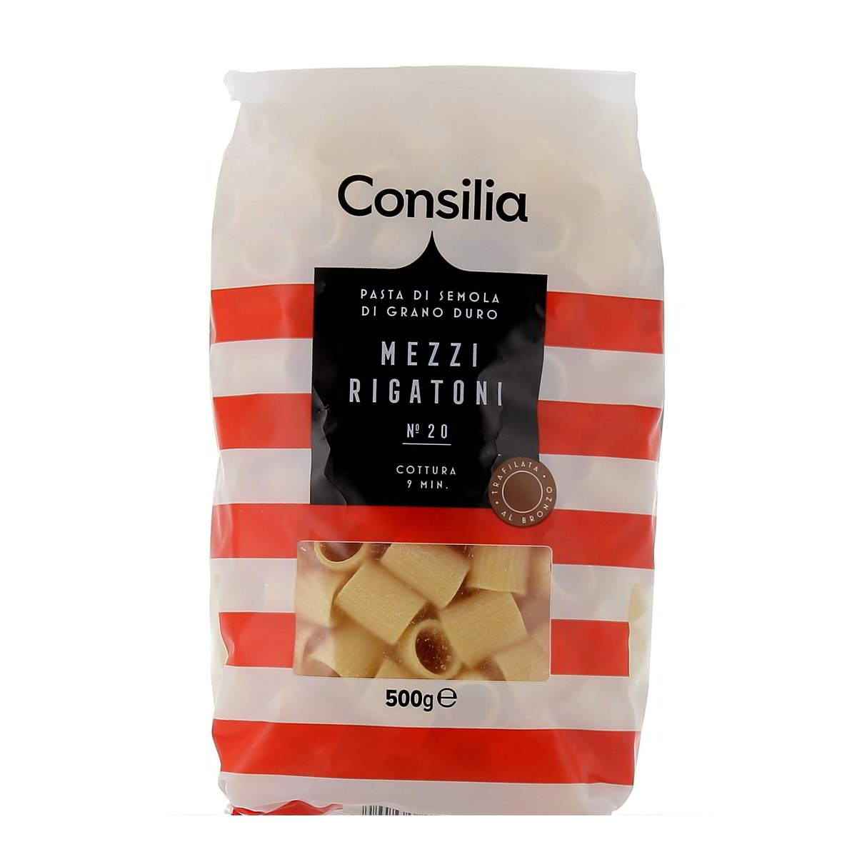 Consilia-Pasta-Bronzo-Mezzi-Rigatoni-500-g Consilia Pasta Bronzo Mezzi Rigatoni 500 g - immagine 1