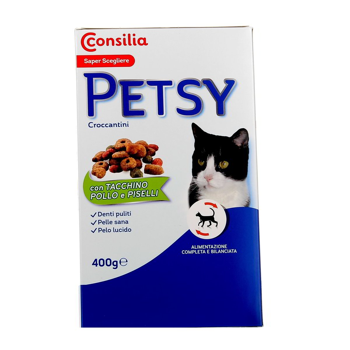 Consilia-Petsy-crocchette-tacchino-pollo-e-piselli-400-g Consilia Petsy crocchette tacchino, pollo e piselli 400 g - immagine 1