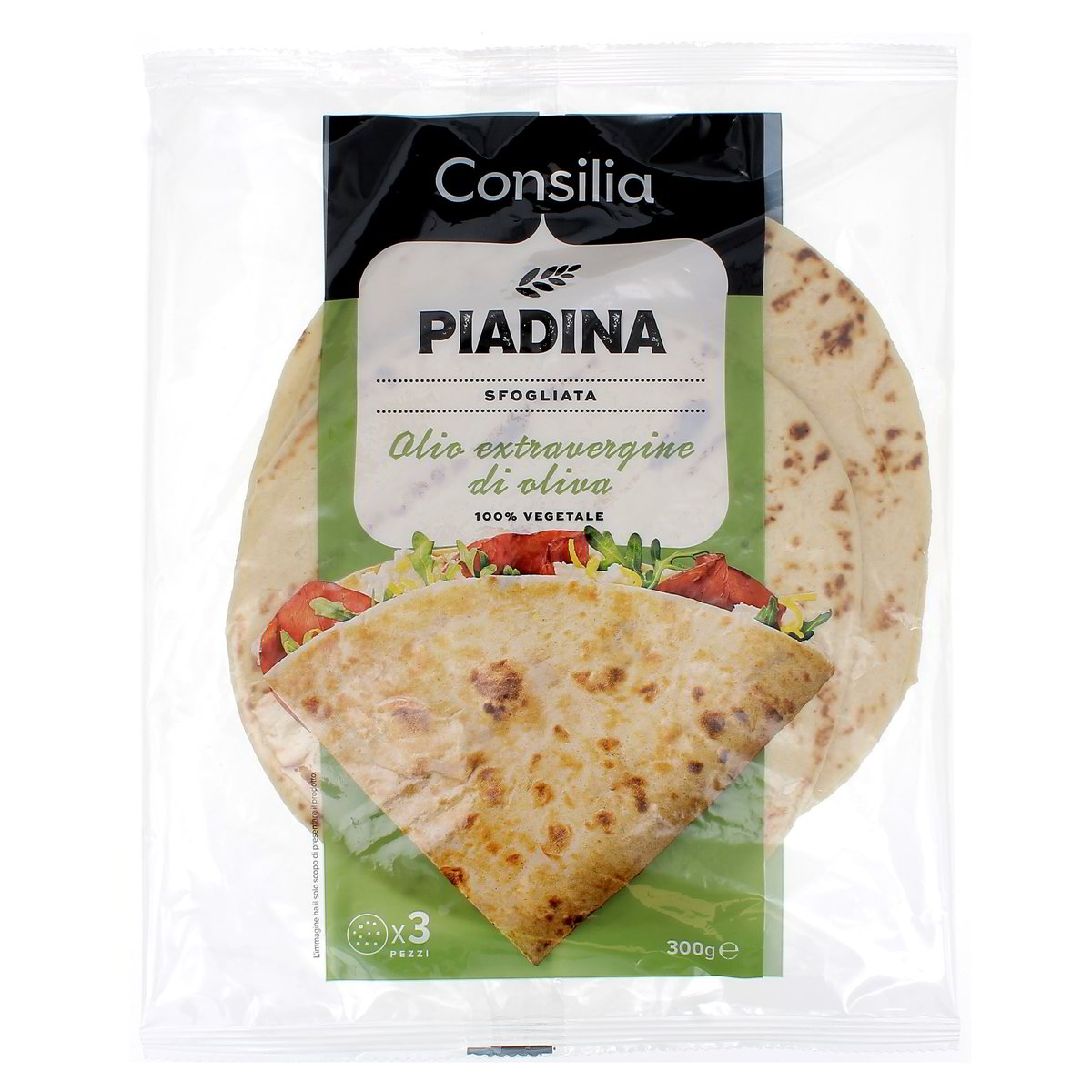 Consilia-Piadina-Sfogliata-Olio-Extra-Vergine-3-pz-300-g Consilia Piadina Sfogliata Olio Extra Vergine 3 pz 300 g - immagine 1