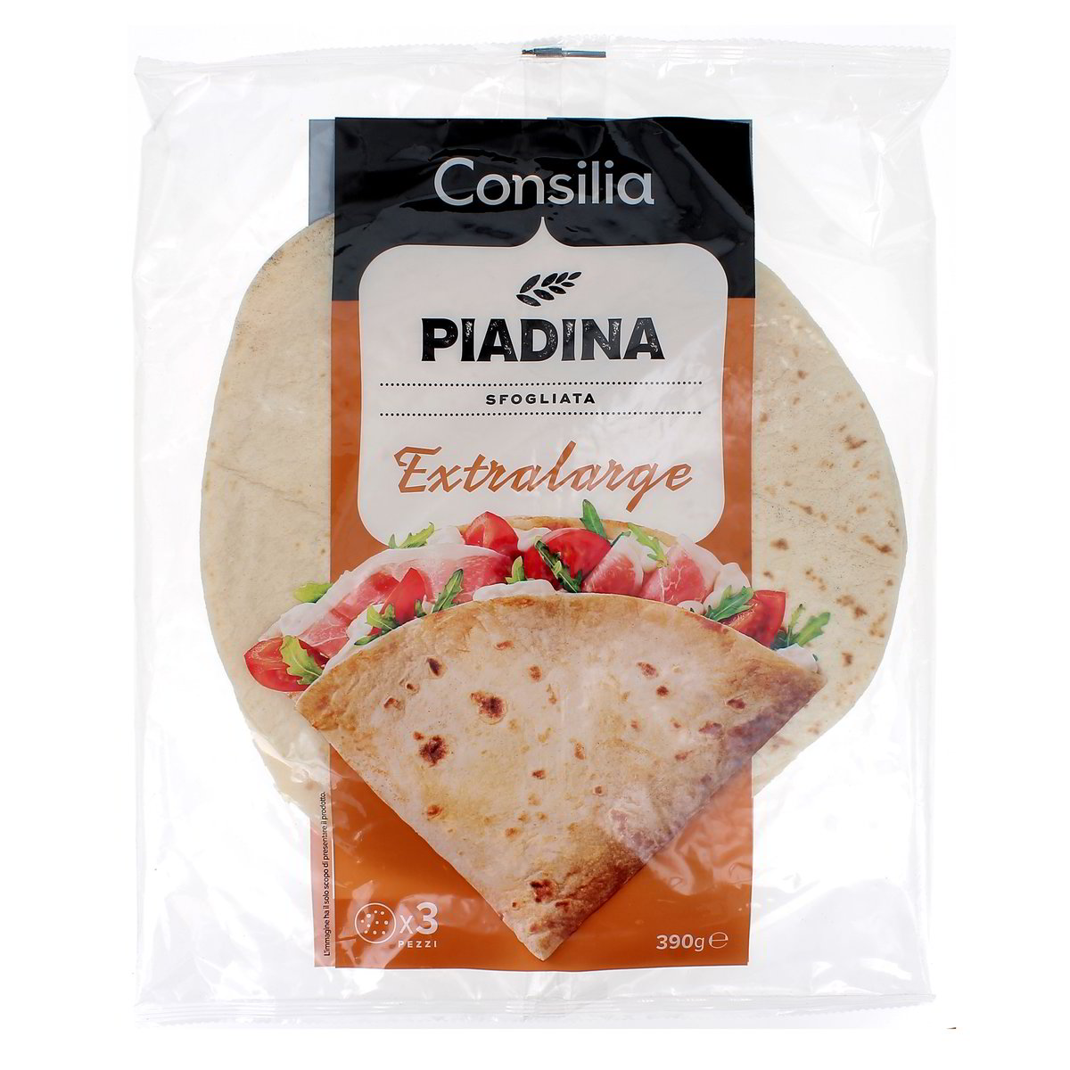 Consilia-Piadina-Sfogliata-XL-3-pz-390-g Consilia Piadina Sfogliata XL 3 pz 390 g - immagine 1