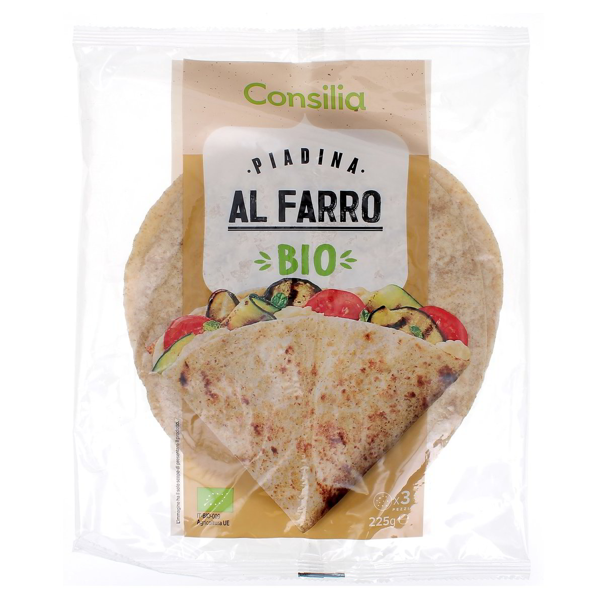 Consilia-Piadina-al-Farro-Bio-3-pz-225-g Consilia Piadina al Farro Bio 3 pz 225 g - immagine 1