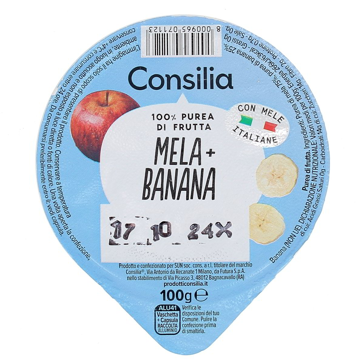 Consilia-Polpa-di-Mela-e-Banana-100-g Consilia Polpa di Mela e Banana 100 g - immagine 1