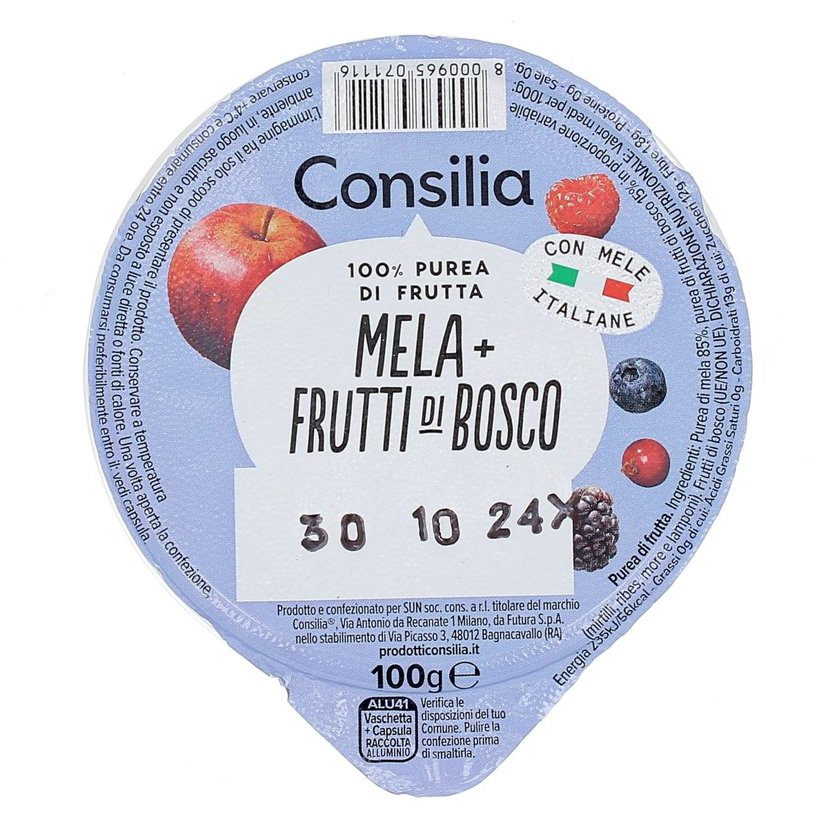 Consilia-Polpa-di-Mela-e-Frutti-di-Bosco-100-g Consilia Polpa di Mela e Frutti di Bosco 100 g - immagine 1