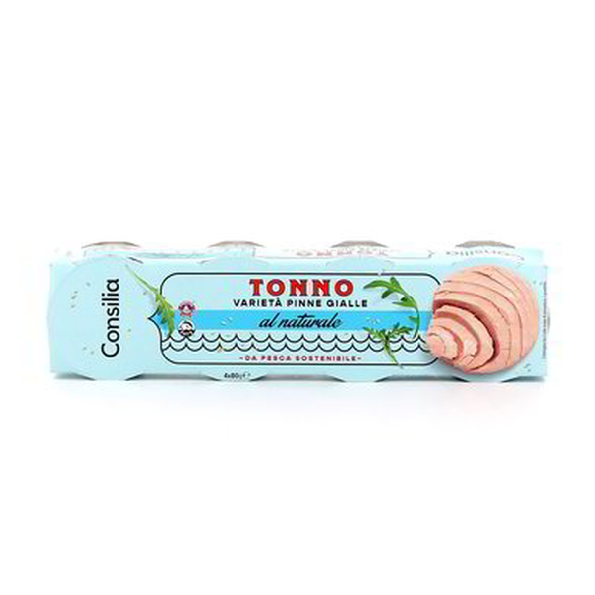 Consilia-Tonno-naturale-4-x-80-56-g Consilia Tonno naturale 4 x 80/56 g - immagine 1