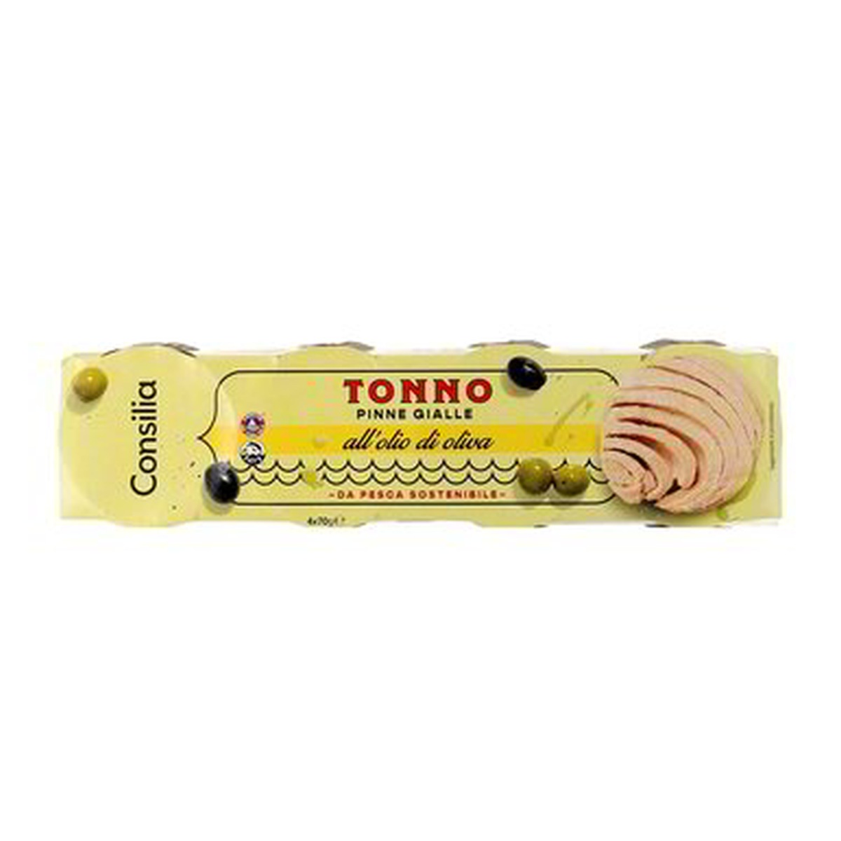 Consilia-Tonno-olio-di-oliva-4-x-70-52-g Consilia Tonno olio di oliva 4 x 70/52 g - immagine 1