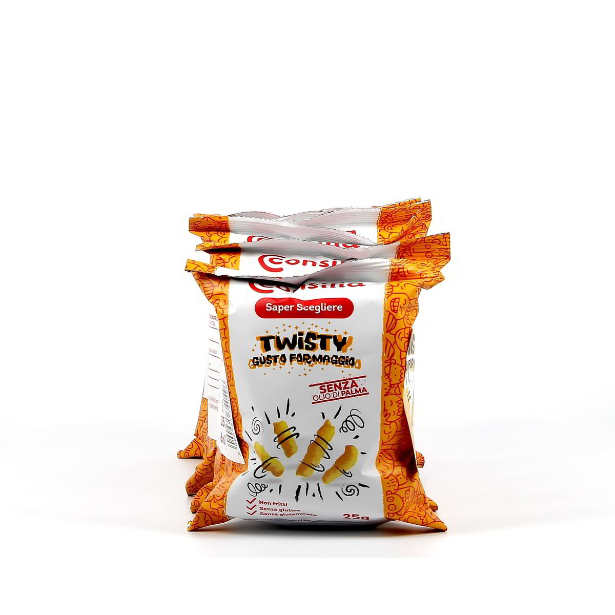 Consilia-Twisty-formaggio-6-pz-150-g Consilia Twisty formaggio 6 pz 150 g - immagine 1