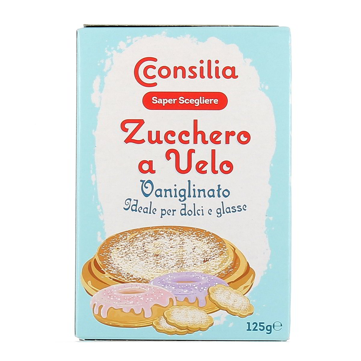 Consilia-Zucchero-a-velo-vanigliato-125-g Consilia Zucchero a velo vanigliato 125 g - immagine 1