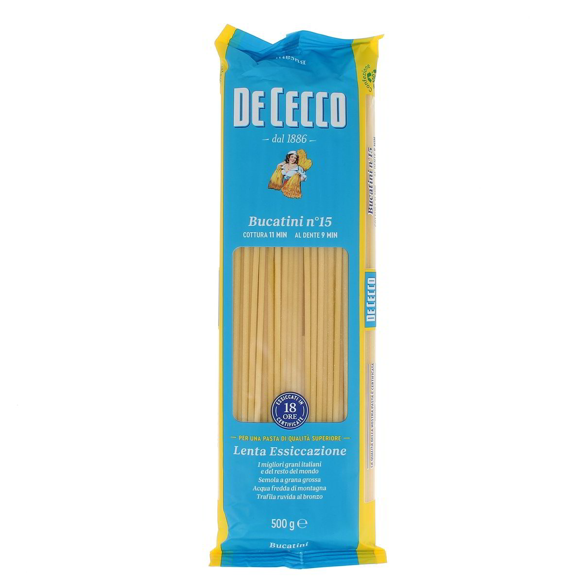 De-Cecco-Pasta-Bucatini-n-15-500-g De Cecco Pasta Bucatini n. 15 500 g - immagine 1