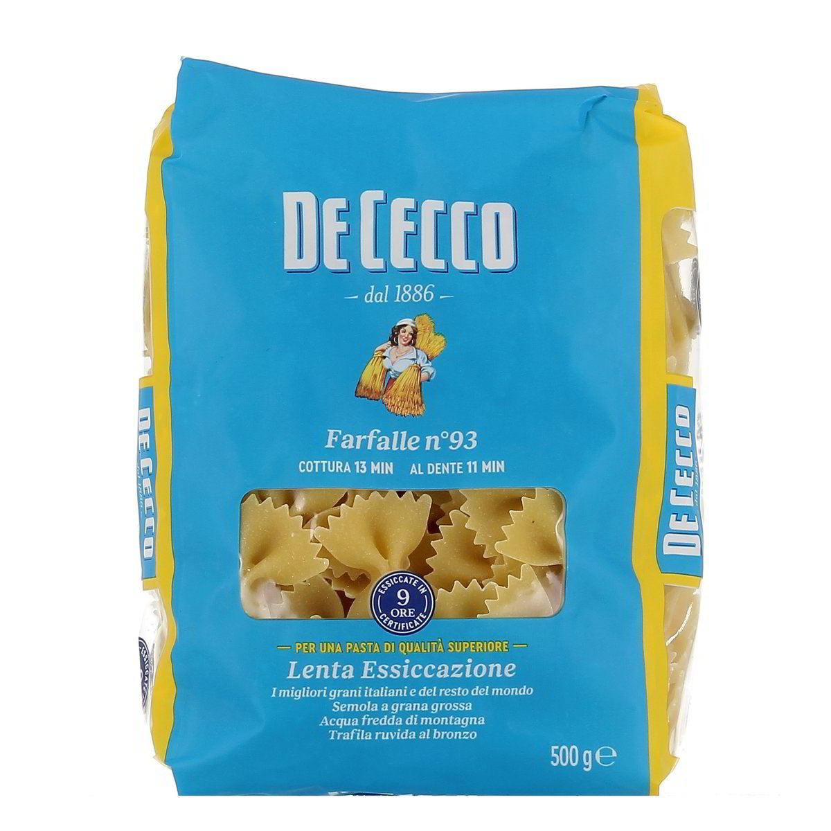 De-Cecco-Pasta-Farfalle-n-93-500-g-1 De Cecco Pasta Farfalle n. 93 500 g - immagine 1