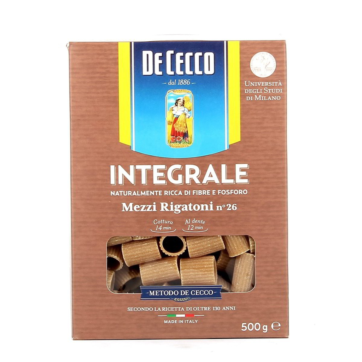 De-Cecco-Pasta-Mezzi-Rigatoni-n-26-500-g-1 De Cecco Pasta Mezzi Rigatoni n. 26 500 g - immagine 1