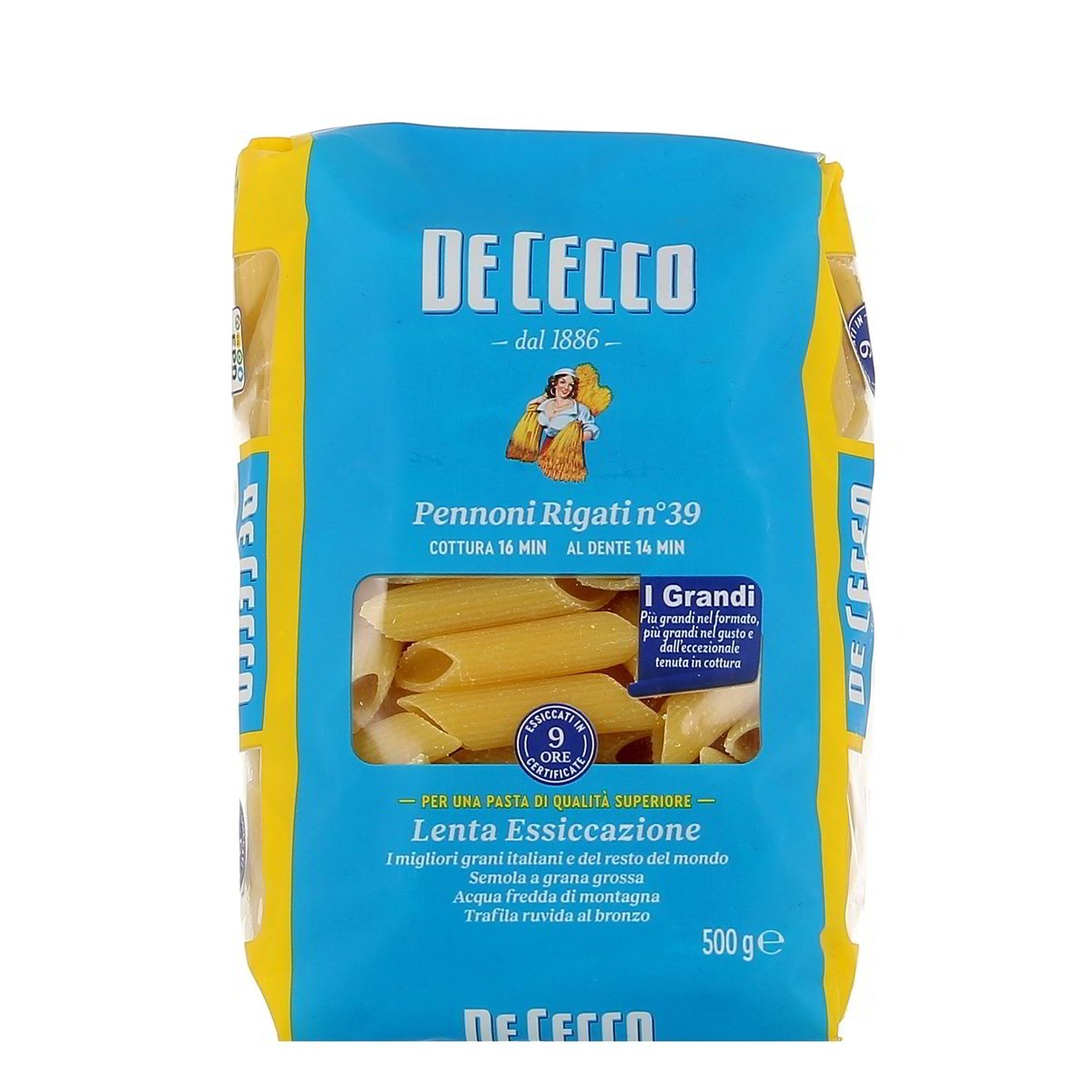 De-Cecco-Pasta-Pennoni-Rigati-n-39-500-g-1 De Cecco Pasta Pennoni Rigati n. 39 500 g - immagine 1