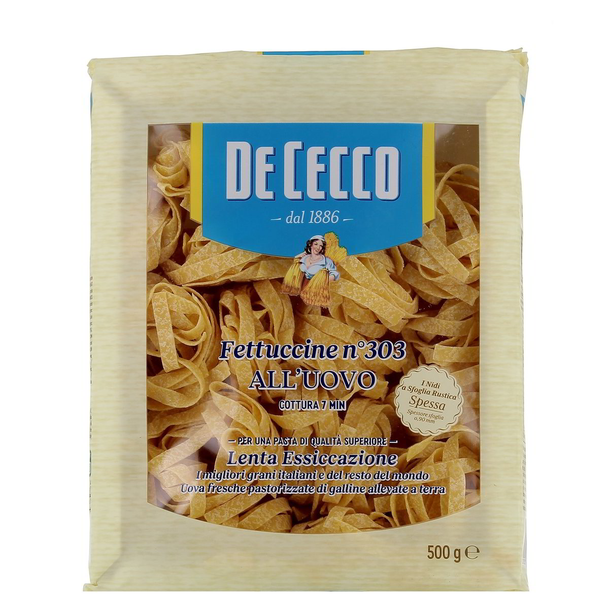 De-Cecco-Pasta-allUovo-Fettuccine-n-303-500-g-1 De Cecco Pasta all'Uovo Fettuccine n. 303 500 g - immagine 1