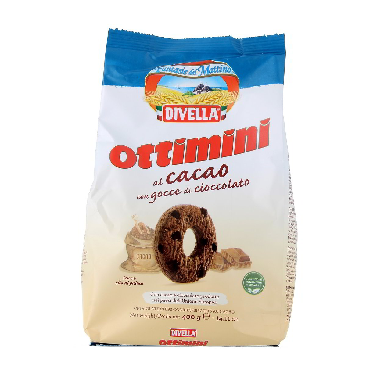 Divella-Biscotti-Ottimini-Cacao-Magro-400-g Divella Biscotti Ottimini Cacao Magro 400 g - immagine 1