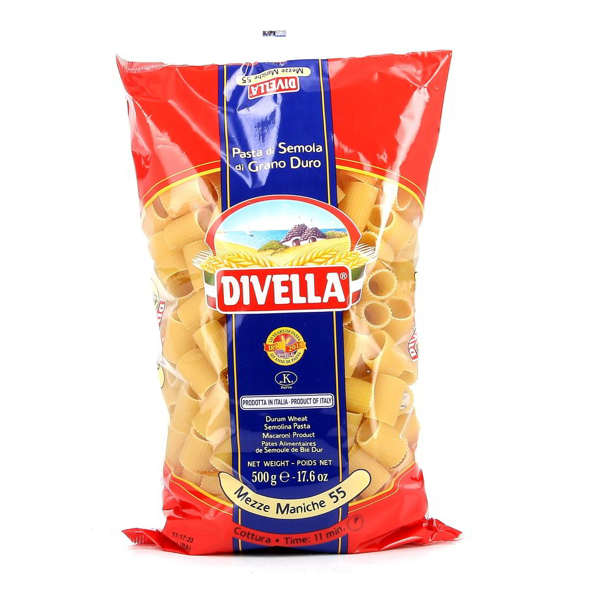 Divella-Mezze-Maniche-Rigoloni-N-55-500-g Divella Mezze Maniche Rigoloni N. 55 500 g - immagine 1