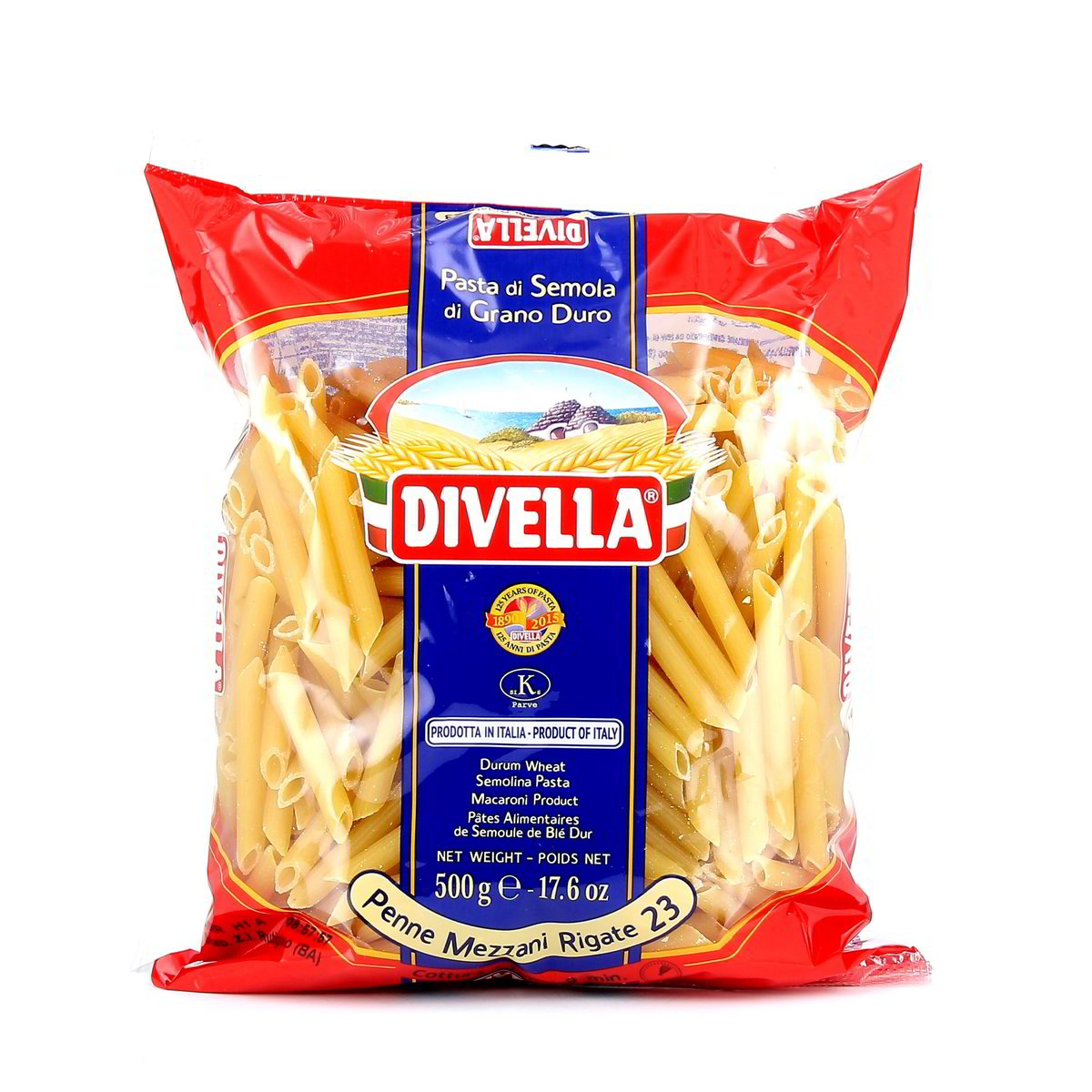 Divella-Penne-Mezzani-Rigate-N-23-500-g Divella Penne Mezzani Rigate N. 23 500 g - immagine 1