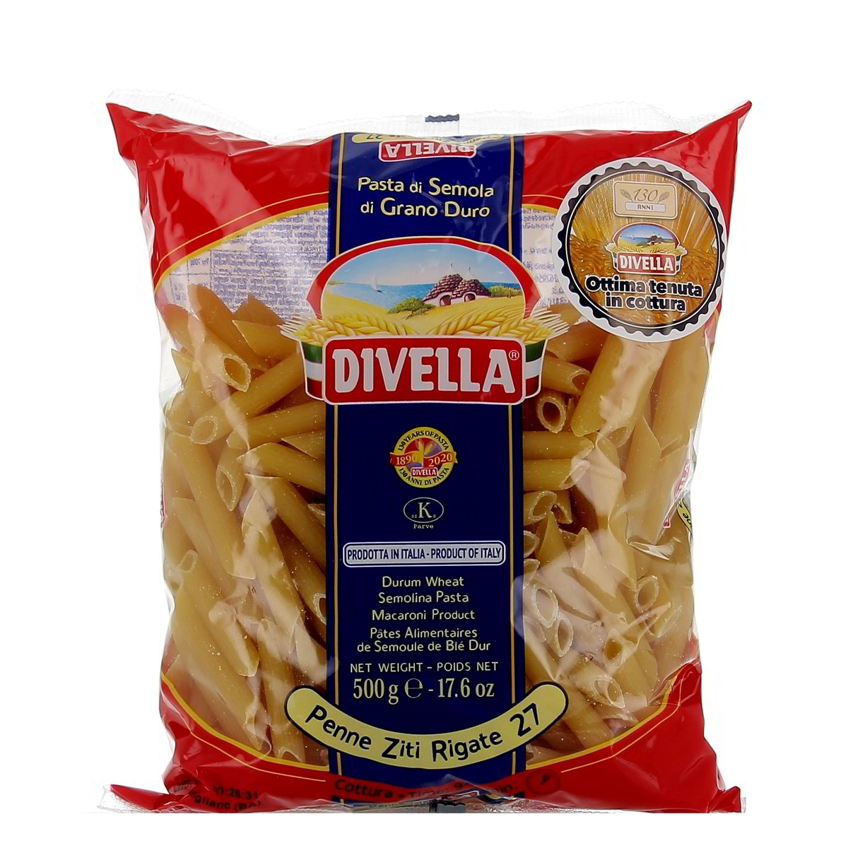 Divella-Penne-Ziti-Rigate-N-27-500-g Divella Penne Ziti Rigate N. 27 500 g - immagine 1