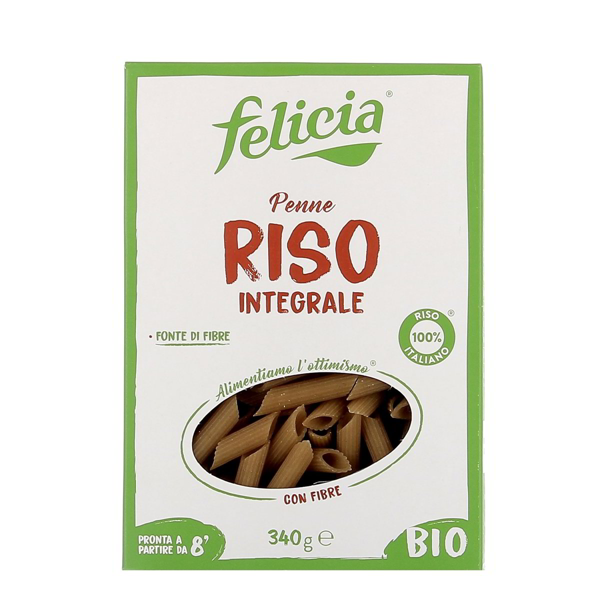 Felicia-Penne-Rigate-di-Riso-Integrale-Bio-340-g Felicia Penne Rigate di Riso Integrale Bio 340 g - immagine 1