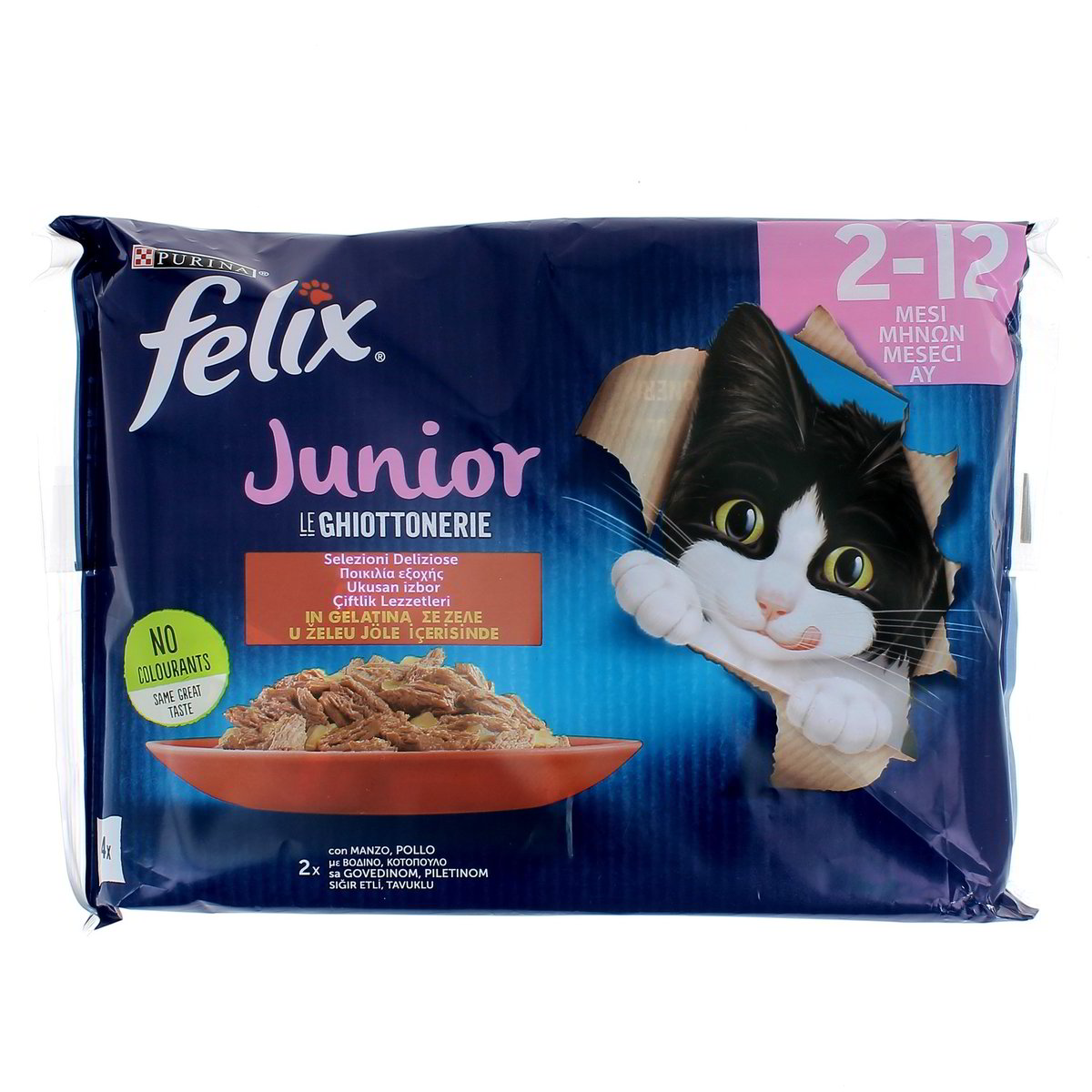 Felix-Le-Ghiottonerie-Junior-Manzo-e-Pollo-4-x-85-g-1 Felix Le Ghiottonerie Junior Manzo e Pollo 4 x 85 g - immagine 1