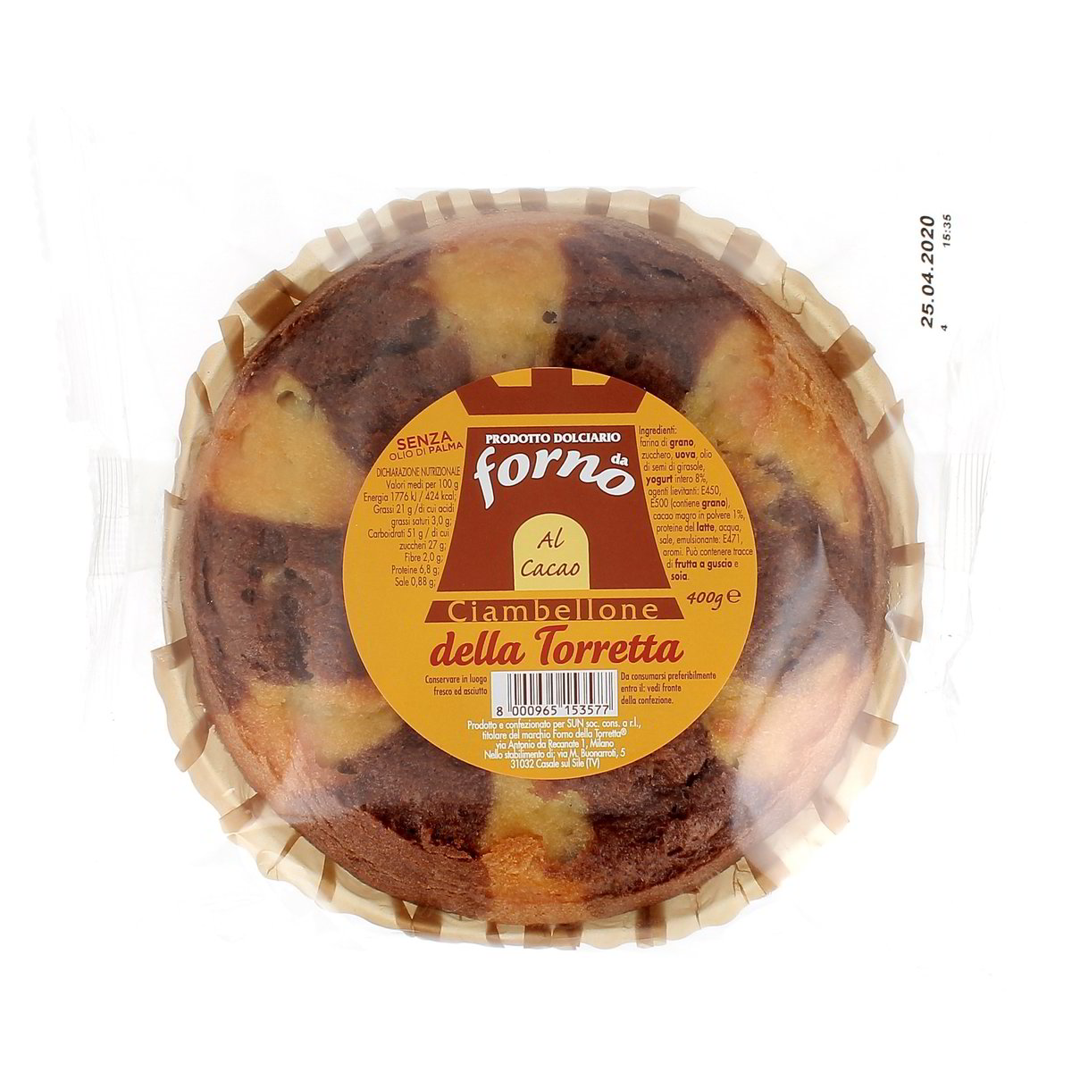 Forno-della-Torretta-Ciambellone-Cacao-400-g Forno della Torretta Ciambellone Cacao 400 g - immagine 1